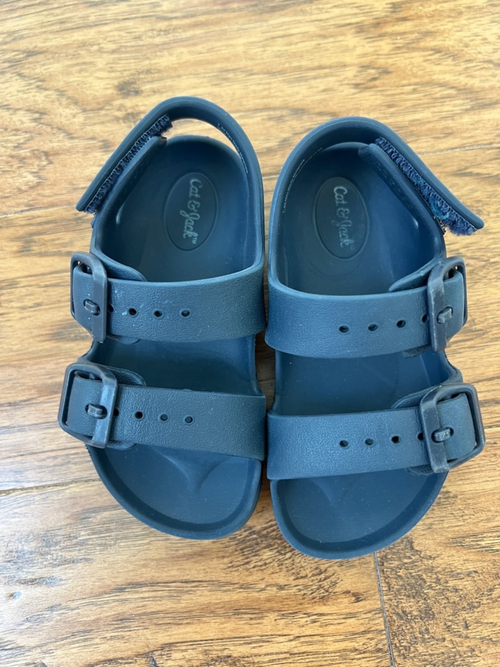Cat & Jack Navy Blue Sandals, size 7 toddler